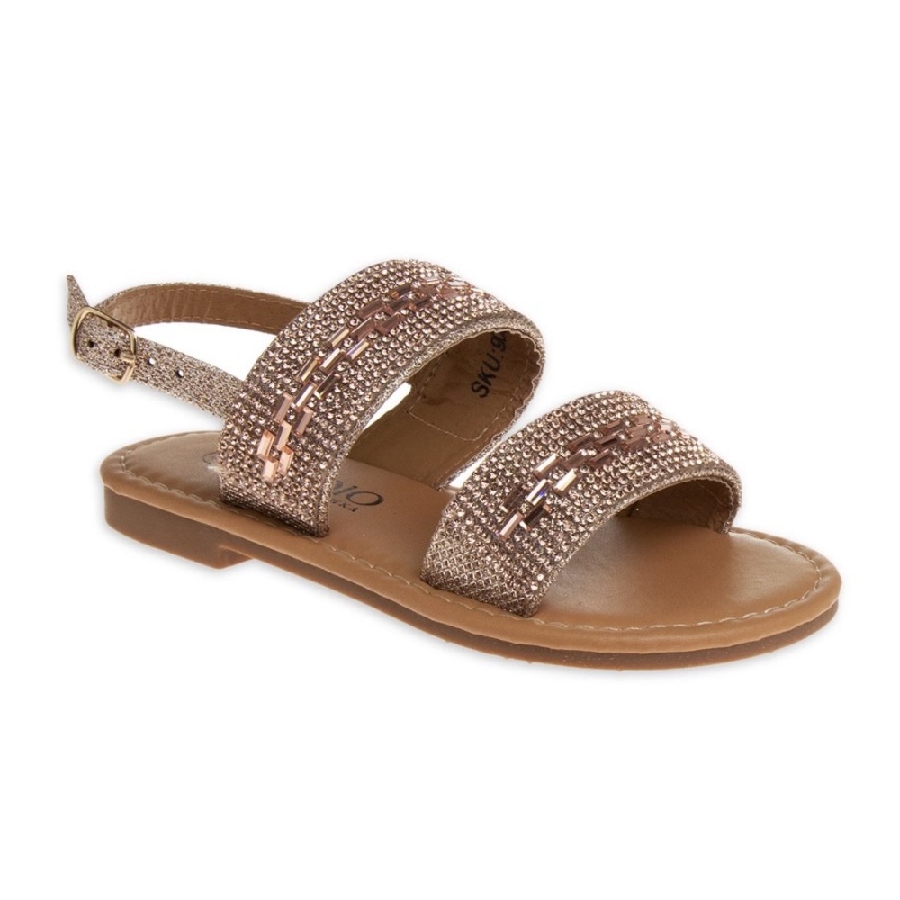 Girl’s Rose Gold Sparkly Sandals